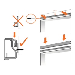 Vliegengordijn Evora - Transparant - 90 X 210cm - Sun-Arts -Woondecoratie Winkel bevestiging vliegengordijn 5