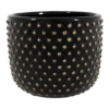 Bloempot Bolino - D18 X H15cm - Shiny Black -Woondecoratie Winkel bloempot bolino d18 x h15cm shiny black bloempot 1