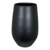 Bloempot Petra Hoog - D23 X H35cm - Mat Zwart -Woondecoratie Winkel bloempot petra hoog d23xh35cm mat zwart bloempot 1