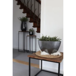 Bloempot Petra - D19 X H16cm - Platinum -Woondecoratie Winkel bloempot petra platinum bloempot 3