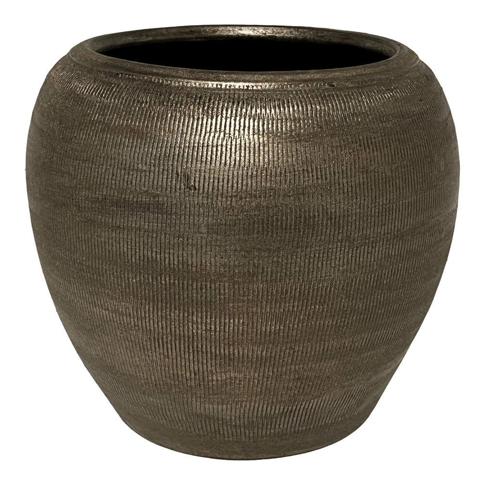 Bloempot Phoenix - D39 X H36cm - Zilver 3 Bloempot Phoenix - D39 X H36cm - Zilver