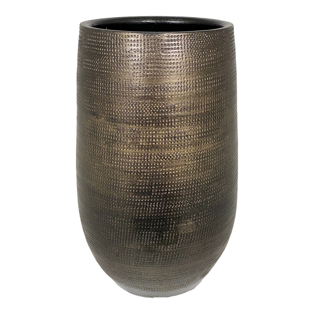 Bloempot Tokio Hoog - D38 X H90cm - Goud 3 Bloempot Tokio Hoog - D38 X H90cm - Goud
