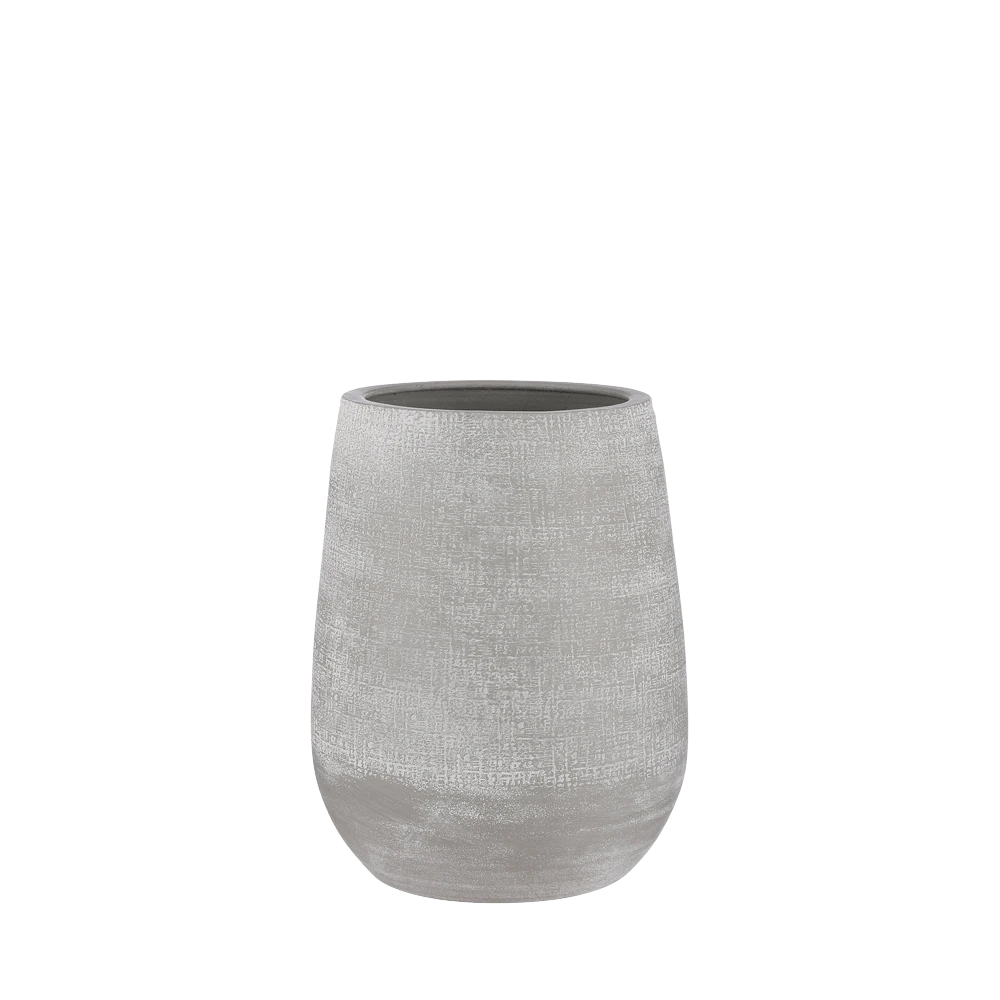 Bloempot Victor Hoog - H30 X D25cm - Grijs
