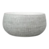 Plantenschaal Ryan - D28 X H13cm - White Black -Woondecoratie Winkel bowl ryan white black d28 h13 plantenschaal 1