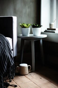 Bloempot Elho Brussels Diamond Rond 25cm - Wit -Woondecoratie Winkel brussels diamond rond 25cm bloempot wit 7 20