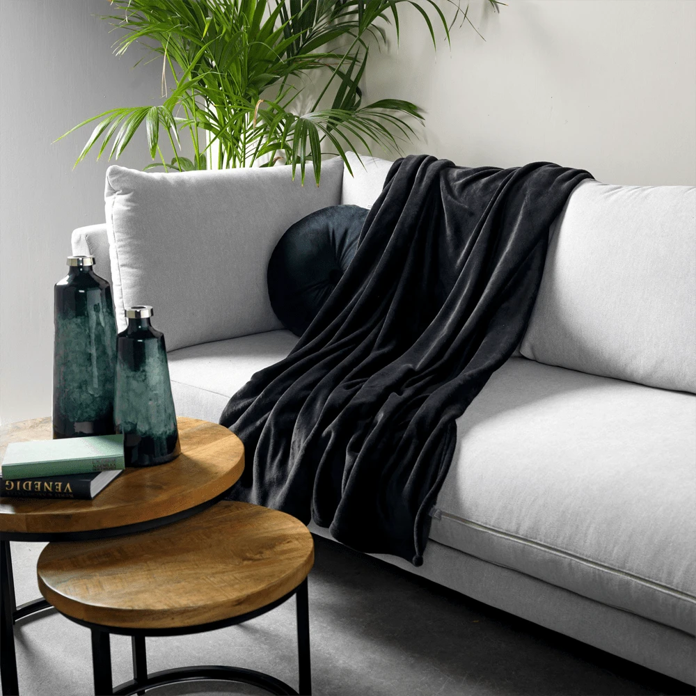 Dutch Decor Plaid Harvey - 150x200cm - Raven - Afbeelding 3