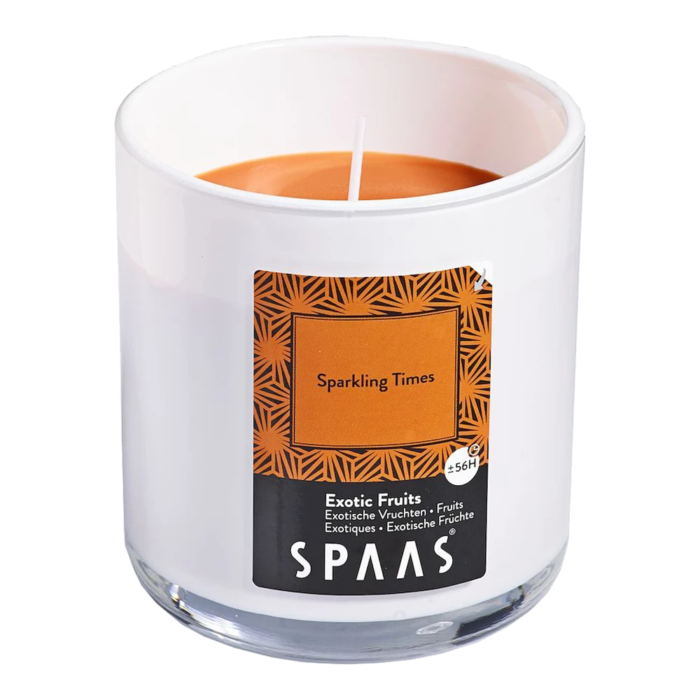 Geurkaars In Glas Met Deksel 56u - Sparkling Times - Geurkaars - SPAAS 3 Geurkaars In Glas Met Deksel 56u - Sparkling Times - Geurkaars - SPAAS