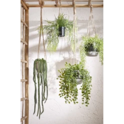 Hangpot Resa - D13,5 X H11,5cm - Donkergrijs 7 Hangpot Resa - D13,5 X H11,5cm - Donkergrijs -Woondecoratie Winkel hangpot resa d13 5 x h11 5cm donkergrijs hangpot 3 1