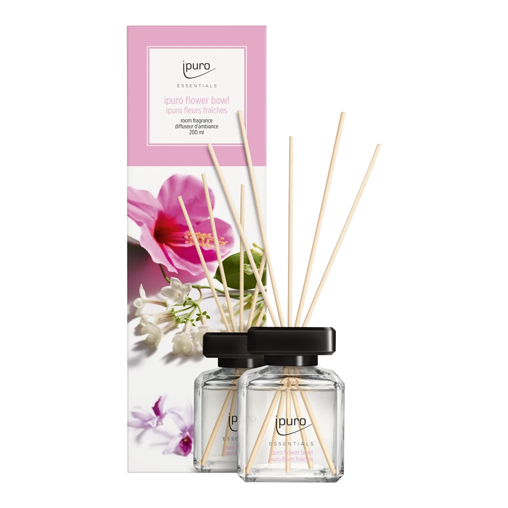 Ipuro Flower Bowl 200ml - Geurstokjes 3 Ipuro Flower Bowl 200ml - Geurstokjes