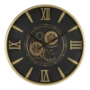 Klok Devon Goud U00f8 60 Cm - Wandklok -Woondecoratie Winkel klok devon goud d 60 cm wandklok metaal glas 1
