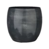 Bloempot Lester - D33 X H31cm - Donkerblauw -Woondecoratie Winkel lester pot rond d blauw h31xd33cm bloempot 1 4