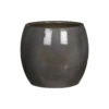 Bloempot Lester - D24 X H22cm - Donkergrijs -Woondecoratie Winkel lester pot rond dgrijs h22xd24cm bloempot 1 4