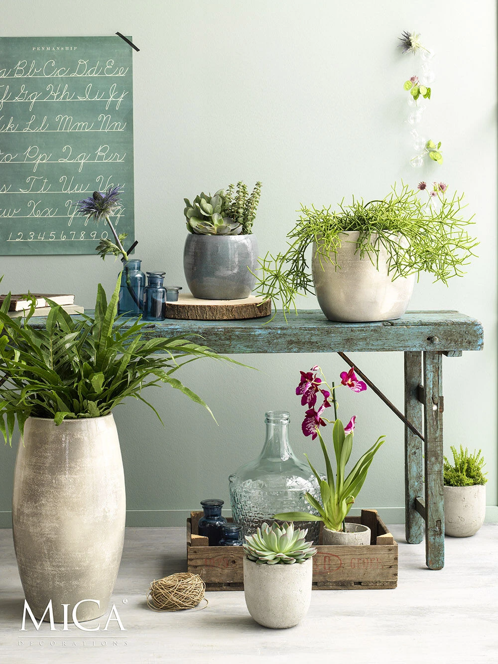 Bloempot Lester - D28 X H26cm - Lichtgrijs 4 Bloempot Lester - D28 X H26cm - Lichtgrijs - Afbeelding 2