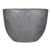 Bloempot Mira Ovaal - L50 X B20 X H36cm - Antraciet -Woondecoratie Winkel ovaal mira 50x20x36cm industrieel zwart bloempot antraciet 1