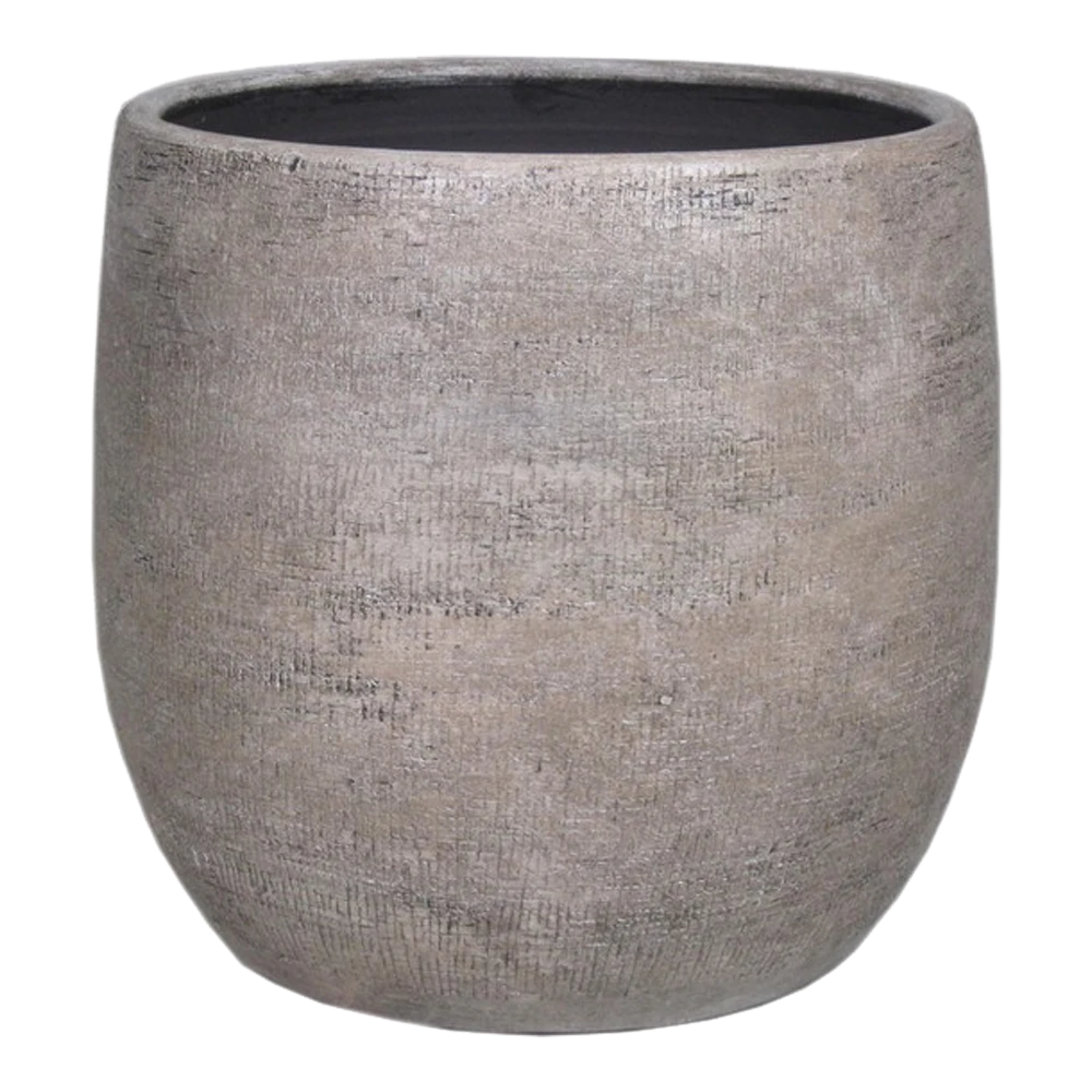 Bloempot Mira - D24 X H22cm - Wit 3 Bloempot Mira - D24 X H22cm - Wit