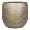 Bloempot Mira - D34 X H31cm - Goud -Woondecoratie Winkel pot mira d34 h31cm industrieel goud bloempot 1