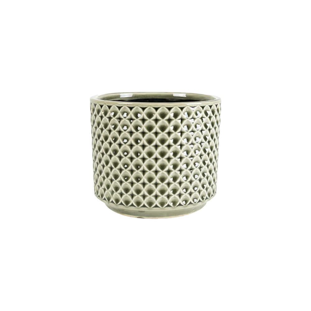 Bloempot Thies - D17 X H15cm - Olijf Groen 3 Bloempot Thies - D17 X H15cm - Olijf Groen