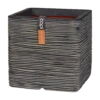Capi Plantenbak Vierkant Nature Rib NL - L40 X B40 X H40cm - Antraciet