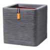 Capi Plantenbak Vierkant Nature Rib NL - L30 X B30 X H30cm - Donkergrijs -Woondecoratie Winkel pot vierkant rib nl donkergrijs plantenbak 1 5 1