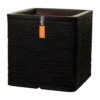 Capi Plantenbak Vierkant Nature Row NL - L40 X B40 X H40cm - Zwart 2 Capi Plantenbak Vierkant Nature Row NL - L40 X B40 X H40cm - Zwart -Woondecoratie Winkel pot vierkant row nl 40x40x40 zwart plantenbak 1 4