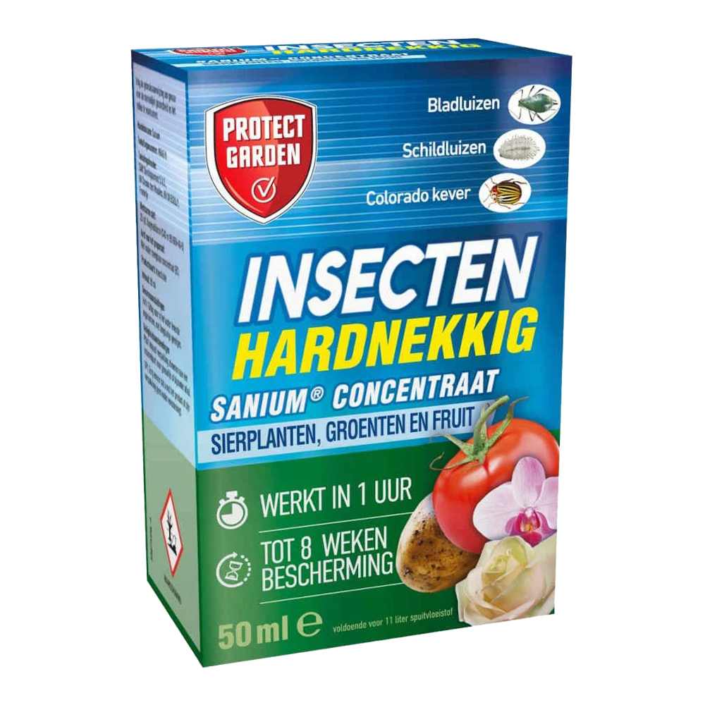 Protect Garden Sanium Spray 3 In 1 Werking - 50ml Concentraat - Insectenbestrijding 3 Protect Garden Sanium Spray 3 In 1 Werking - 50ml Concentraat - Insectenbestrijding