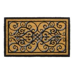 HAMAT Ruco Design Vloermat - 75x45cm - Zwart/Bruin - Deurmat