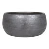 Plantenschaal Mira - D34 X H15cm - Antraciet -Woondecoratie Winkel schaal mira d34 h15cm industrieel plantenschaal antraciet 1