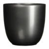 Bloempot Tusca - D39 X H34.5cm - Antraciet -Woondecoratie Winkel tusca pot rond antraciet h34 5xd39cm bloempot 1 4