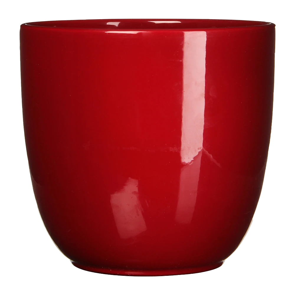 Bloempot Tusca - D39 X H34.5cm - Donkerrood 3 Bloempot Tusca - D39 X H34.5cm - Donkerrood