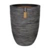 Capi Bloempot Nature Elegant Rib NL - D34 X H46cm - Antraciet -Woondecoratie Winkel vaas elegant laag rib nl 36x47 antraciet bloempot 1 4