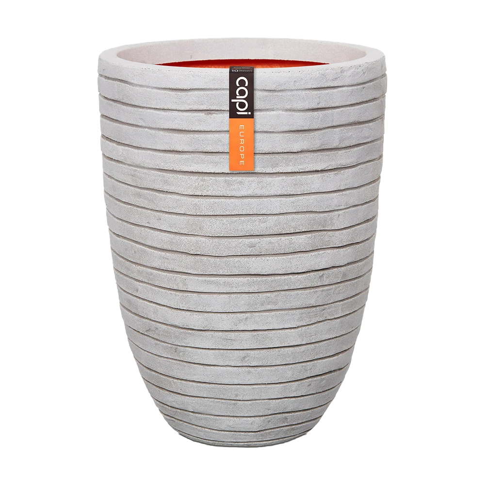 Capi Bloempot Nature Elegant Row NL - D34 X H47cm - Ivoor 3 Capi Bloempot Nature Elegant Row NL - D34 X H47cm - Ivoor