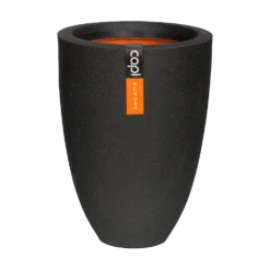 Capi Bloempot Urban Elegant Smooth NL - D26 X H36cm - Zwart