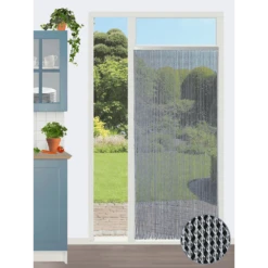 Vliegengordijn Evora - Transparant - 100 X 232cm - Sun-Arts -Woondecoratie Winkel vliegengordijn evora transparant 100 x 232cm sun arts 100 3