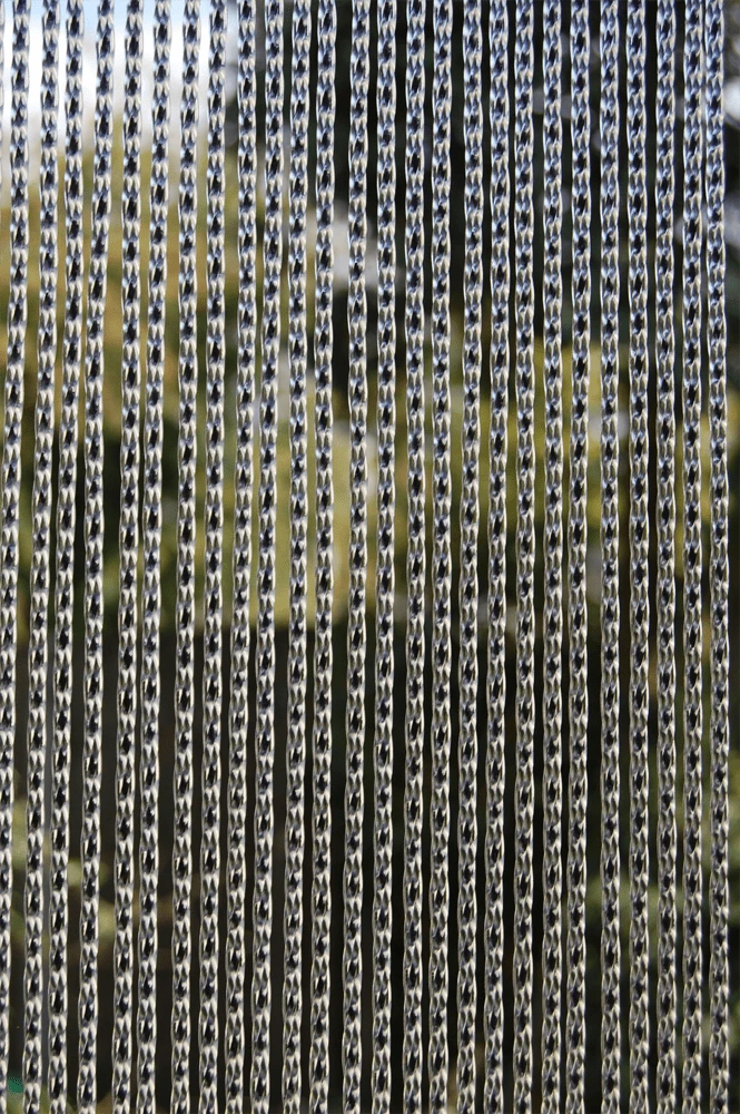 Vliegengordijn Roma - Transparant/Zwart - 100 X 232cm - Sun-Arts - Afbeelding 2