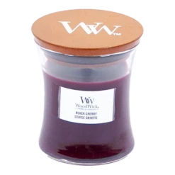 Woodwick Black Cherry Mini Candle - Geurkaars