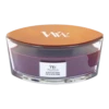 Woodwick Black Plum Cognac Ellipse Candle - Geurkaars -Woondecoratie Winkel woodwick black plum cognac ellipse geurskaars 1 5