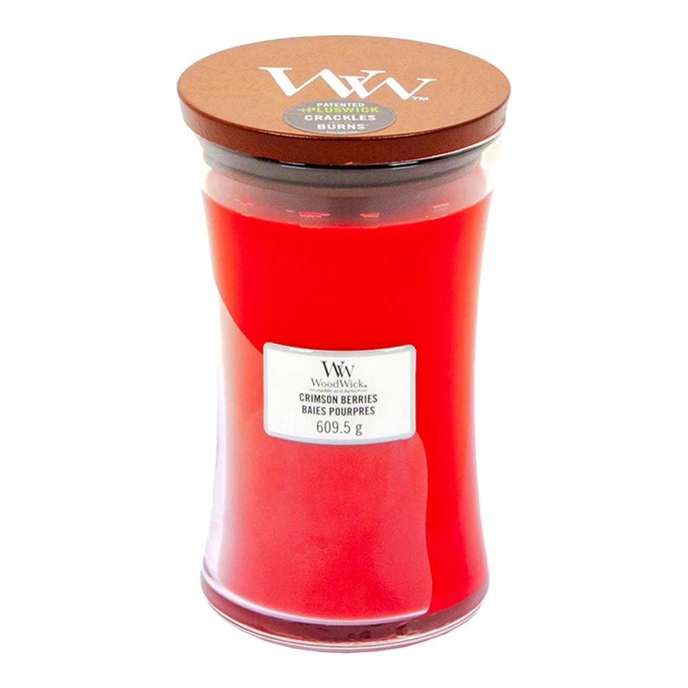 Woodwick Crimson Berries Large Candle - Geurkaars 3 Woodwick Crimson Berries Large Candle - Geurkaars