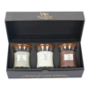 Woodwick Deluxe Gift Set Mini Jar Woody - Geurkaars