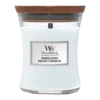 Woodwick Magnolia Birch Medium Candle - Geurkaars -Woondecoratie Winkel woodwick magnolia birch medium candle geurkaars 1