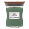 Woodwick Mint Leaves & Oak Medium Candle - Geurkaars -Woondecoratie Winkel woodwick mint leaves oak medium candle geurkaars 1
