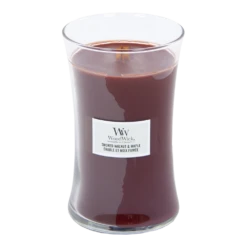 Woodwick Smoked Walnut & Maple Large Candle - Geurkaars -Woondecoratie Winkel woodwick smoked walnut maple large candle geurkaars 2 1