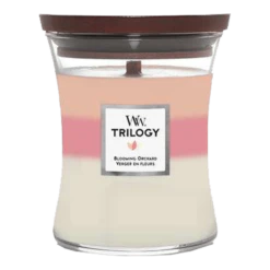 Woodwick Trilogy Blooming Orchard Medium Candle - Geurkaars