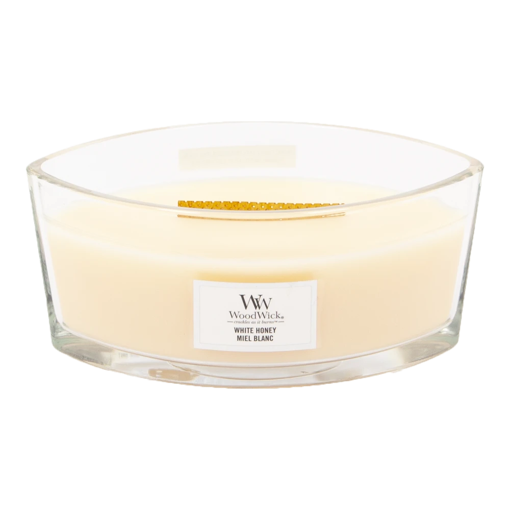 Woodwick White Honey Ellipse Candle - Geurkaars 4 Woodwick White Honey Ellipse Candle - Geurkaars - Afbeelding 2